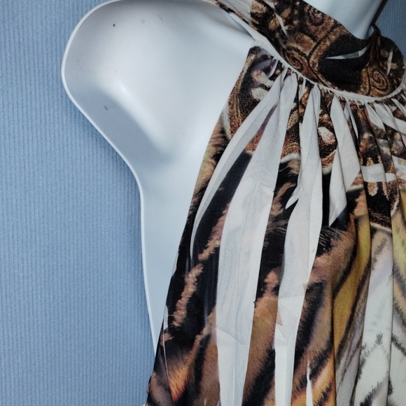 Dot's Women's Halter Boho Animal Print Halter Top Size 1X - Picture 4 of 8